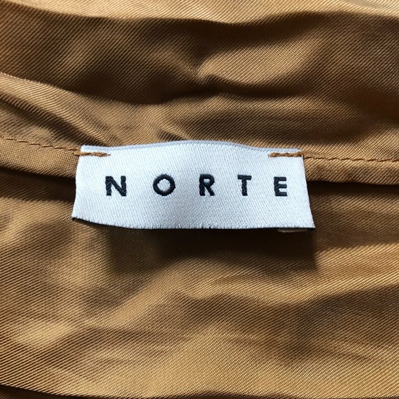 Norte Finisterre Cupro Dress in Mustard/Gold XS/S - Picture 6 of 9